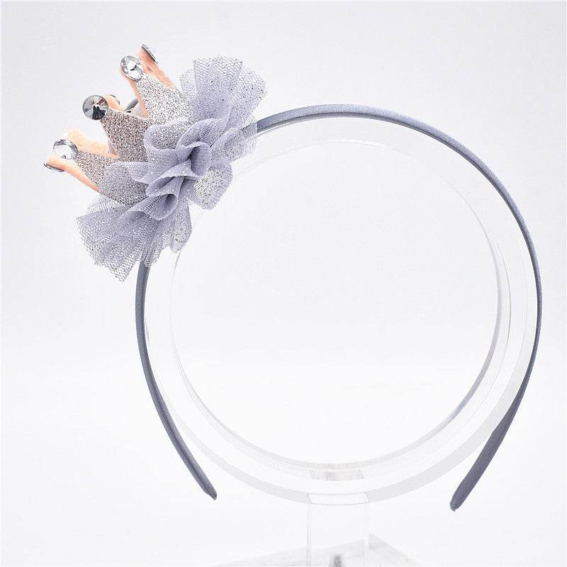 Children's tiara female baby crown headband - Mubimart