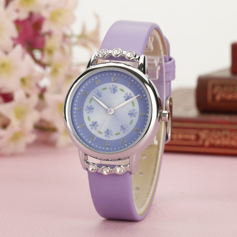 Children watch girl waterproof quartz watch - Mubimart -  