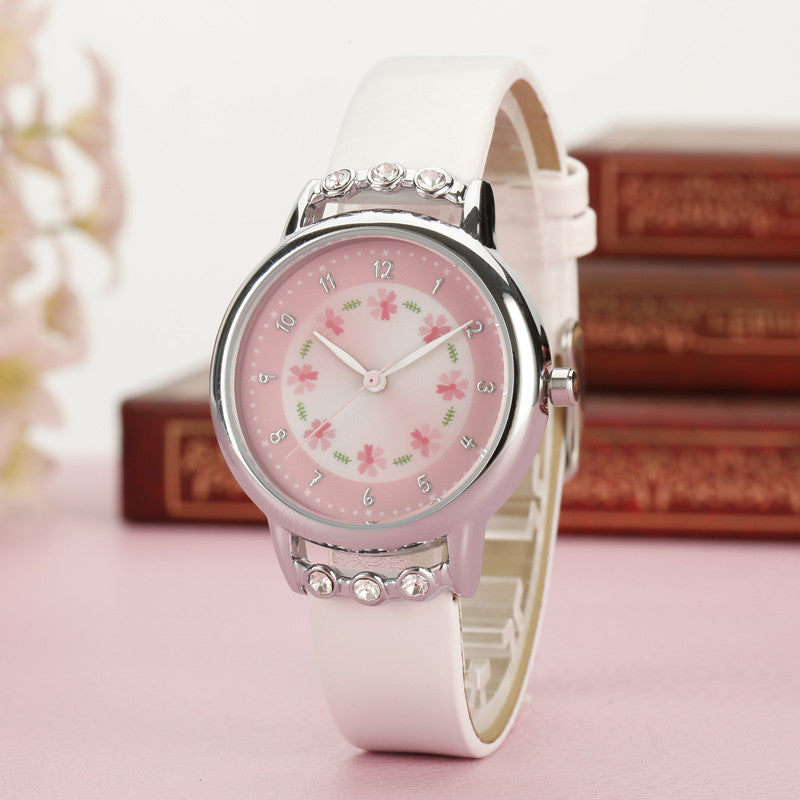 Children watch girl waterproof quartz watch - Mubimart -  