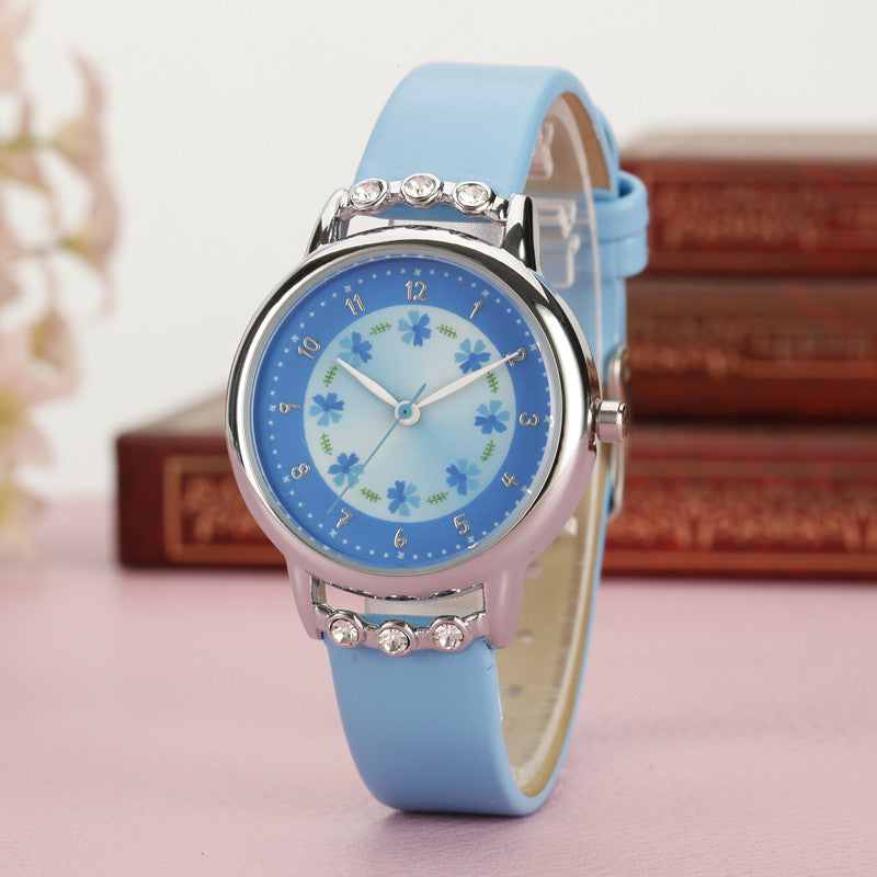 Children watch girl waterproof quartz watch - Mubimart -  