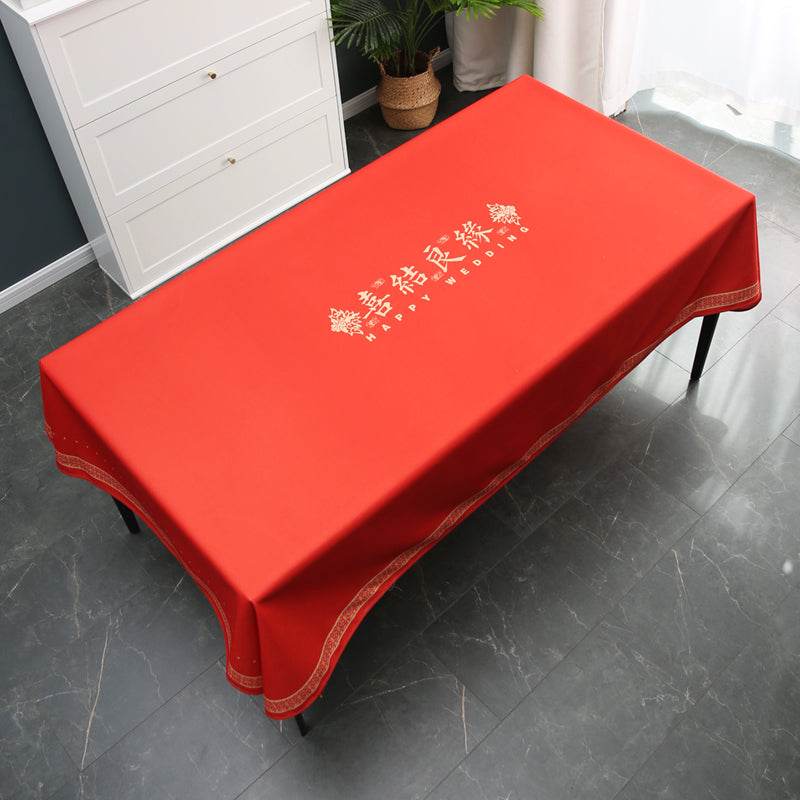 Chinese Cotton And Linen Tablecloth Wedding Tablecloth - Mubimart