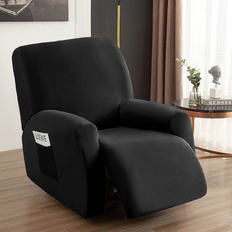 Chivas Recliner Cover All Inclusive Elastic Silver Fox Velvet Sofa Cover - Mubimart