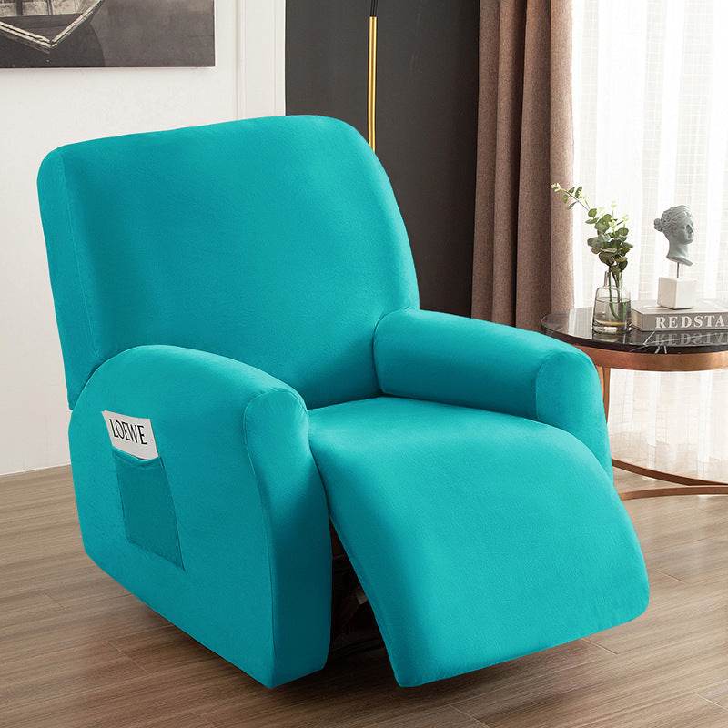 Chivas Recliner Cover All Inclusive Elastic Silver Fox Velvet Sofa Cover - Mubimart