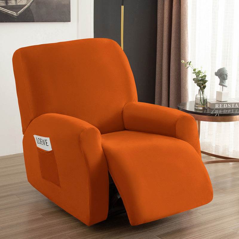 Chivas Recliner Cover All Inclusive Elastic Silver Fox Velvet Sofa Cover - Mubimart