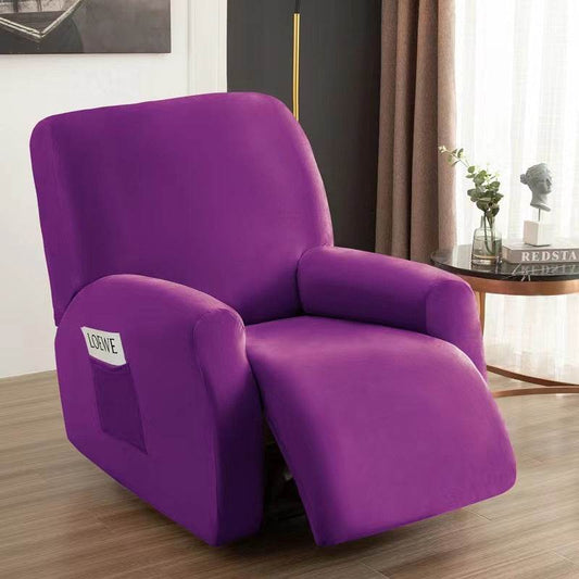 Chivas Recliner Cover All Inclusive Elastic Silver Fox Velvet Sofa Cover - Mubimart