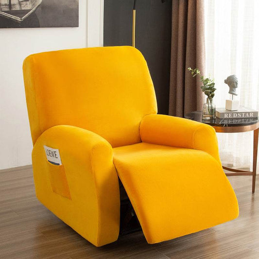 Chivas Recliner Cover All Inclusive Elastic Silver Fox Velvet Sofa Cover - Mubimart