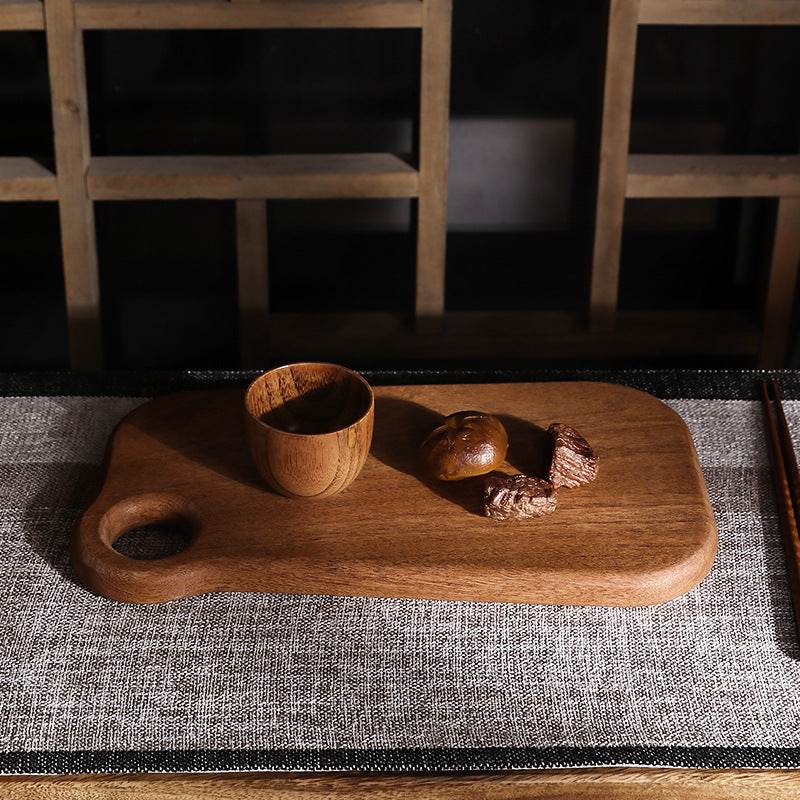 Chopping Board Ebony Solid Wood Cutting Board Kitchen Household Cutting Board - Mubimart