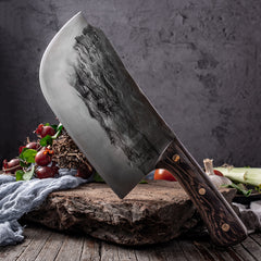 Chopping Knife Thickening Bone-chopping Knife Forging Old Kitchen Knife - Mubimart - Knife 