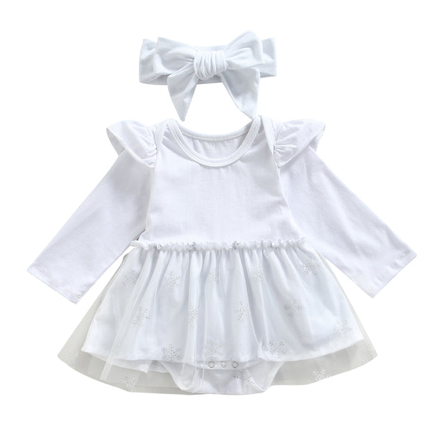 Mubimart Christmas Baby Girl Tulle Shirt Romper Set Mubimart baby apparel baby clothes online baby clothing store baby girl clothing set Christmas baby fashion Christmas baby girl outfit comfortable baby clothes cute baby outfit festive infant clothing holiday baby clothes Mubimart newborn outfit toddler fashion tulle shirt romper set