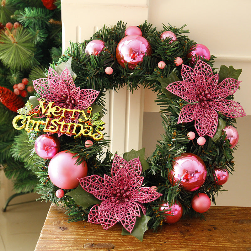 Christmas Decorations Christmas Wreath Home Decor For Home Garden Decorations Mall Door Decoration - Mubimart -  