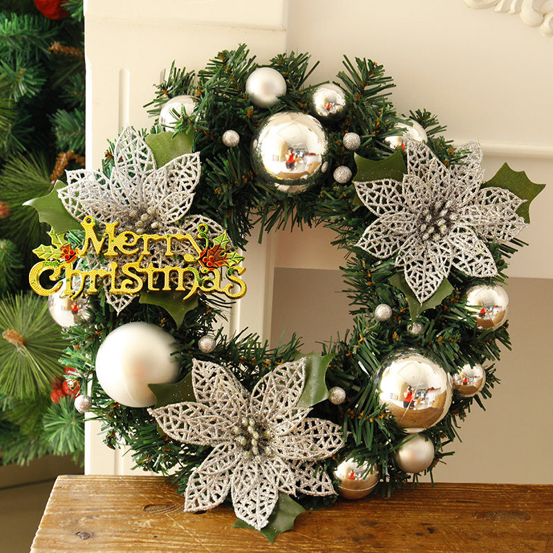 Christmas Decorations Christmas Wreath Home Decor For Home Garden Decorations Mall Door Decoration - Mubimart -  