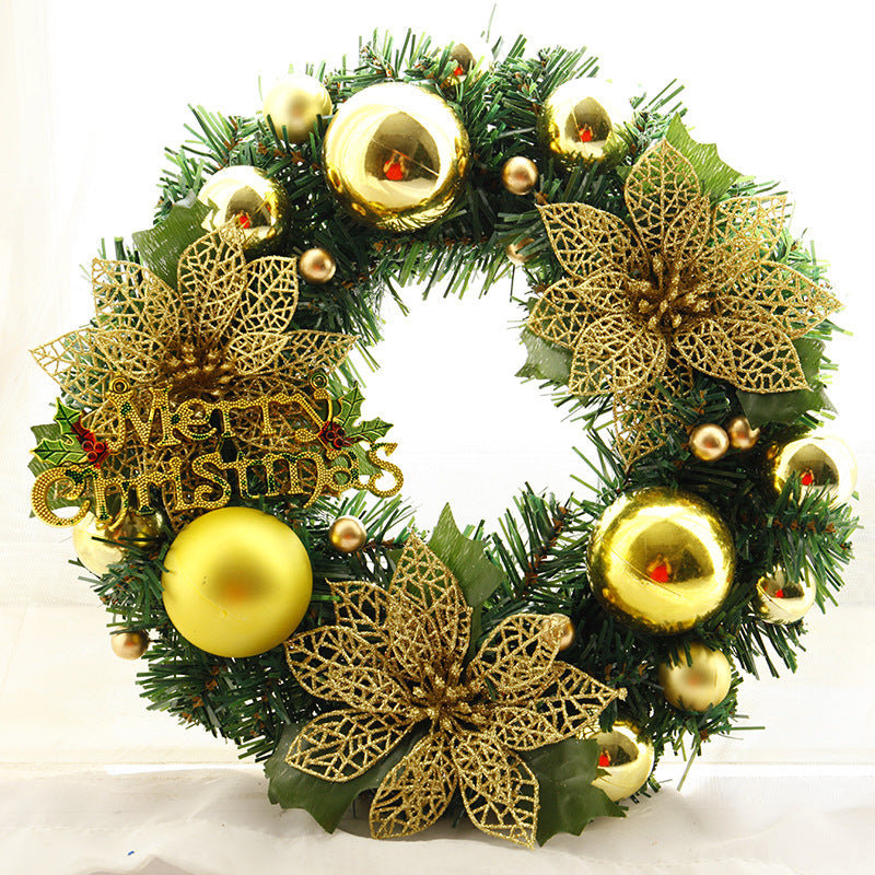 Christmas Decorations Christmas Wreath Home Decor For Home Garden Decorations Mall Door Decoration - Mubimart -  