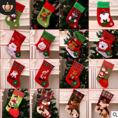 Christmas Decorations Santa Claus Socks Christmas Tree Pendant Christmas Socks Gift Bag Christmas Bag - Mubimart - Christmas Decoration Supplies 