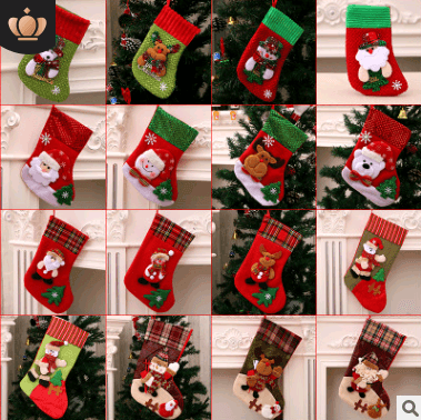 Christmas Decorations Santa Claus Socks Christmas Tree Pendant Christmas Socks Gift Bag Christmas Bag - Mubimart
