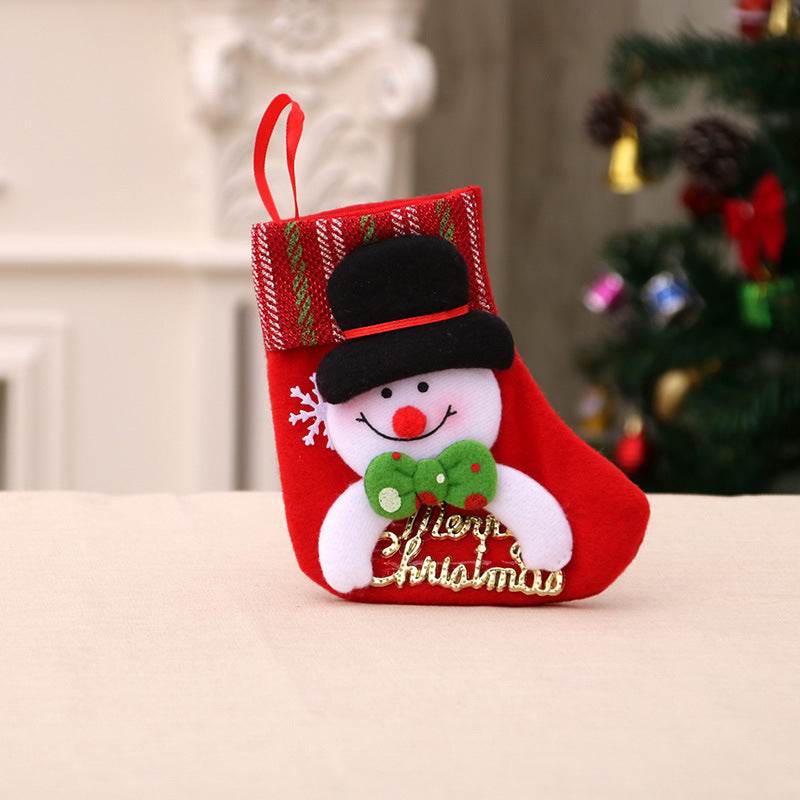 Christmas Decorations Santa Claus Socks Christmas Tree Pendant Christmas Socks Gift Bag Christmas Bag - Mubimart