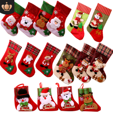 Christmas Decorations Santa Claus Socks Christmas Tree Pendant Christmas Socks Gift Bag Christmas Bag - Mubimart -  