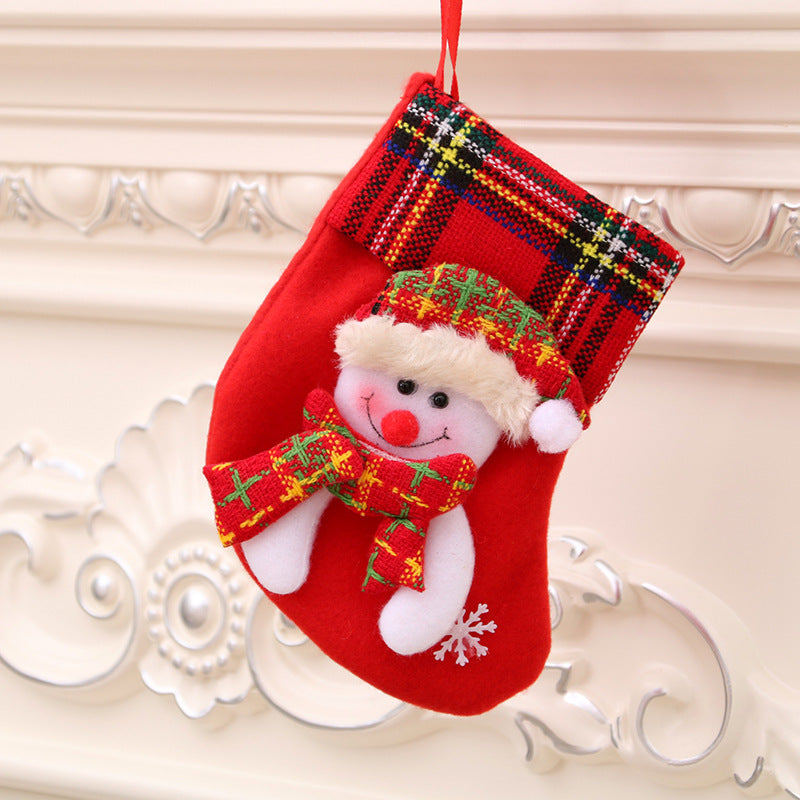 Christmas Decorations Santa Claus Socks Christmas Tree Pendant Christmas Socks Gift Bag Christmas Bag - Mubimart -  