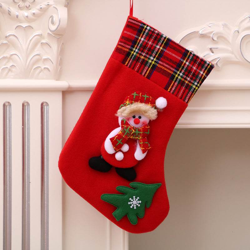 Christmas Decorations Santa Claus Socks Christmas Tree Pendant Christmas Socks Gift Bag Christmas Bag - Mubimart