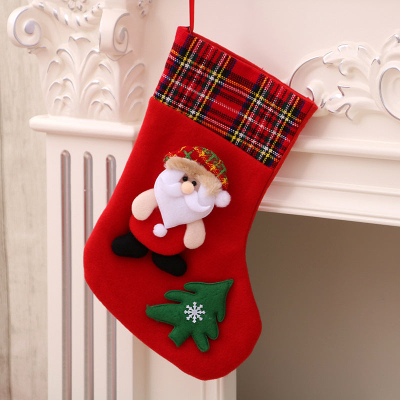 Christmas Decorations Santa Claus Socks Christmas Tree Pendant Christmas Socks Gift Bag Christmas Bag - Mubimart -  