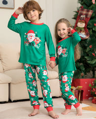 Christmas Pajamas For Family Matching Family Christmas PJs Sets Santa Claus Printed Top Sleepwear - Mubimart -  