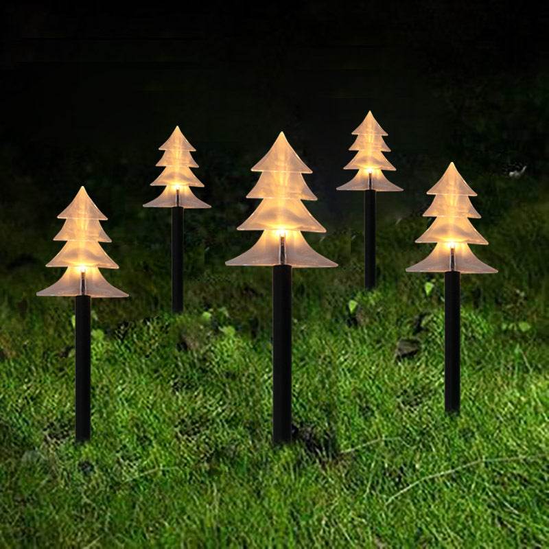 Christmas Snowflake Garden Lights Snowflake Lights Outdoor Waterproof Christmas Decor Ground Lights Lawn Night Light - Mubimart