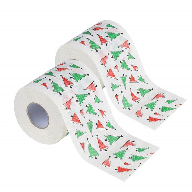 Christmas Toilet Roll Paper Home Santa Claus Bath Toilet Roll Paper Christmas Supplies Xmas Decor Tissue Roll - Mubimart