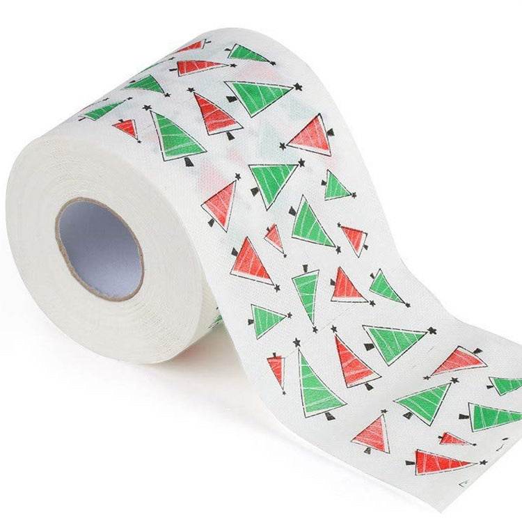 Christmas Toilet Roll Paper Home Santa Claus Bath Toilet Roll Paper Christmas Supplies Xmas Decor Tissue Roll - Mubimart