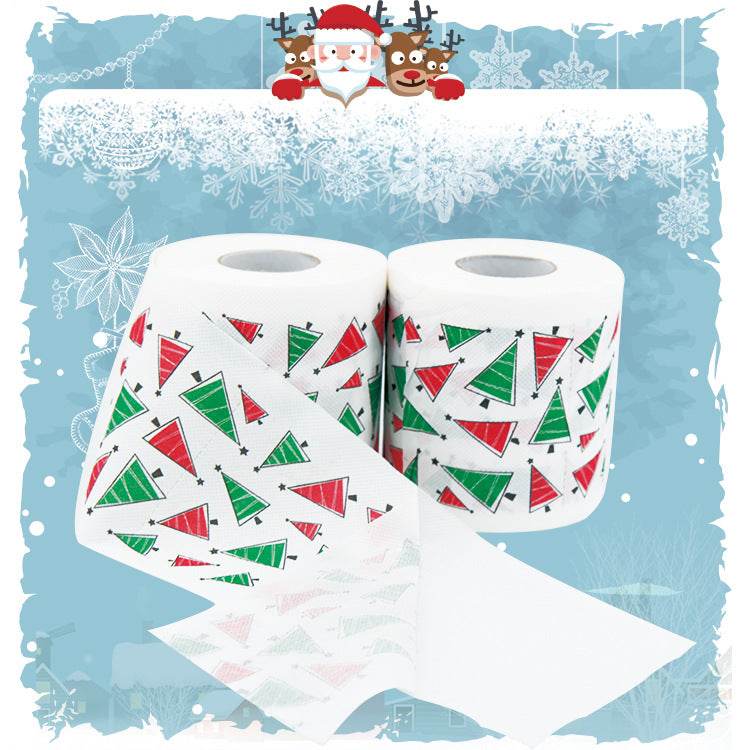 Christmas Toilet Roll Paper Home Santa Claus Bath Toilet Roll Paper Christmas Supplies Xmas Decor Tissue Roll - Mubimart