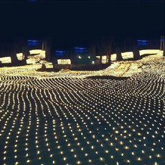 Christmas led lights string lights outdoor waterproof fishnet lights full of stars paved holiday lights wedding ins decorative lights - Mubimart -  