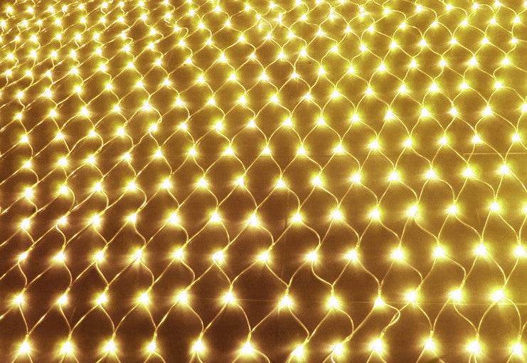 Christmas led lights string lights outdoor waterproof fishnet lights full of stars paved holiday lights wedding ins decorative lights - Mubimart