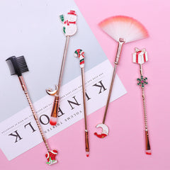 Christmas moose makeup brush set brush - Mubimart -  