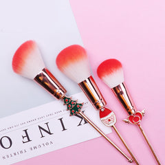 Christmas moose makeup brush set brush - Mubimart -  