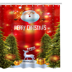 Christmas shower curtain - Mubimart -  