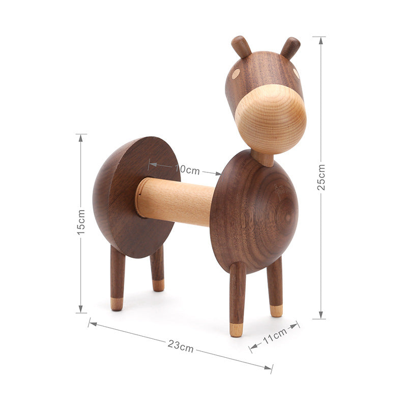 Chuxin Kitchen Paper Towel Holder Bathroom Wall Mounted Roll Paper Tube Little Donkey Paper Towel Holder Kitchen Roll Paper Holder Hanging Paper Towel Holder - Mubimart -  