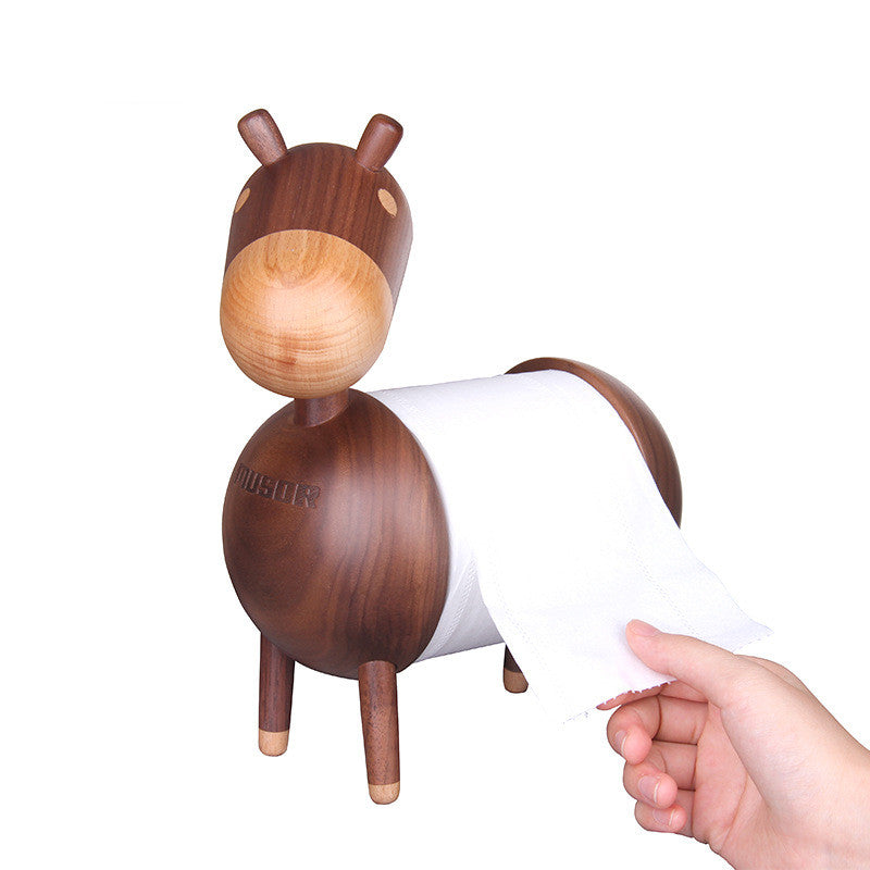 Chuxin Kitchen Paper Towel Holder Bathroom Wall Mounted Roll Paper Tube Little Donkey Paper Towel Holder Kitchen Roll Paper Holder Hanging Paper Towel Holder - Mubimart -  