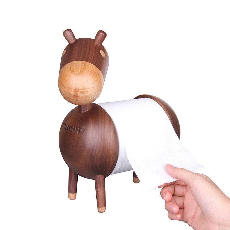 Chuxin Kitchen Paper Towel Holder Bathroom Wall Mounted Roll Paper Tube Little Donkey Paper Towel Holder Kitchen Roll Paper Holder Hanging Paper Towel Holder - Mubimart