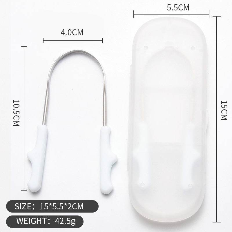 Cleaner Stainless Steel Set Tongue Scraper - Mubimart