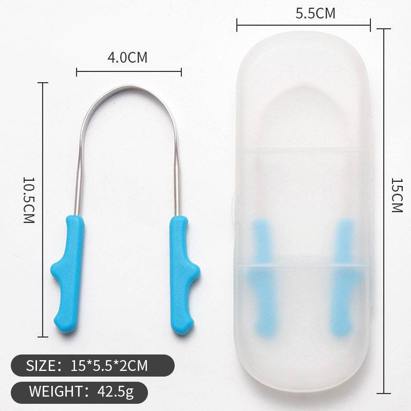 Cleaner Stainless Steel Set Tongue Scraper - Mubimart