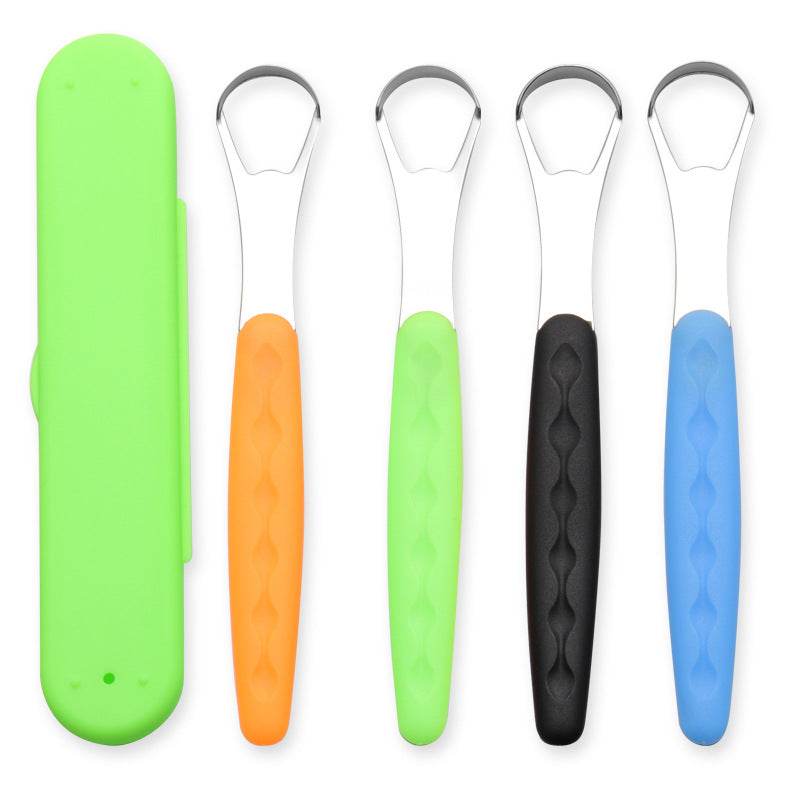 Cleaner Stainless Steel Set Tongue Scraper - Mubimart