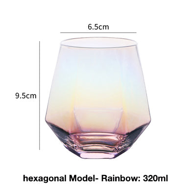 Clear glass cup whiskey glass - Mubimart -  