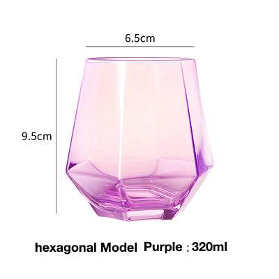 Clear glass cup whiskey glass - Mubimart
