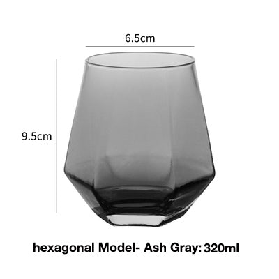 Clear glass cup whiskey glass - Mubimart -  