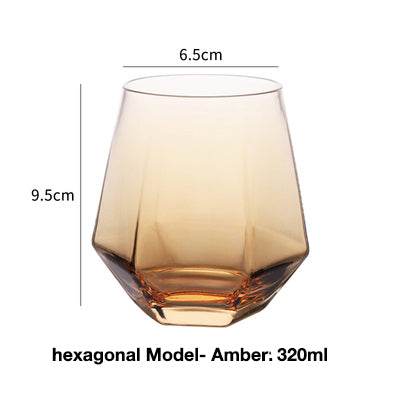 Clear glass cup whiskey glass - Mubimart