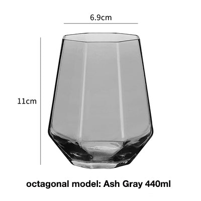 Clear glass cup whiskey glass - Mubimart -  