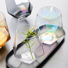 Clear glass cup whiskey glass - Mubimart -  