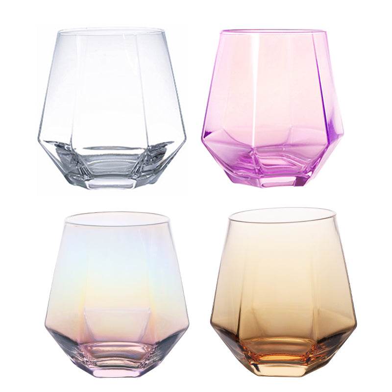 Clear glass cup whiskey glass - Mubimart