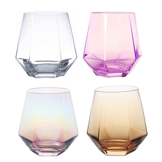 Clear glass cup whiskey glass - Mubimart