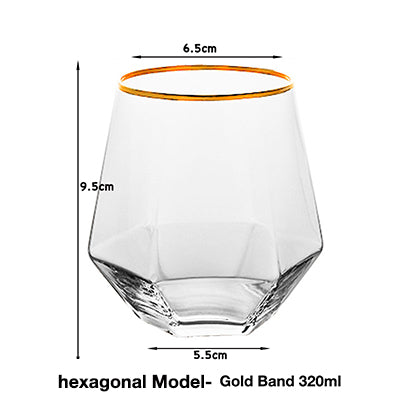 Clear glass cup whiskey glass - Mubimart -  