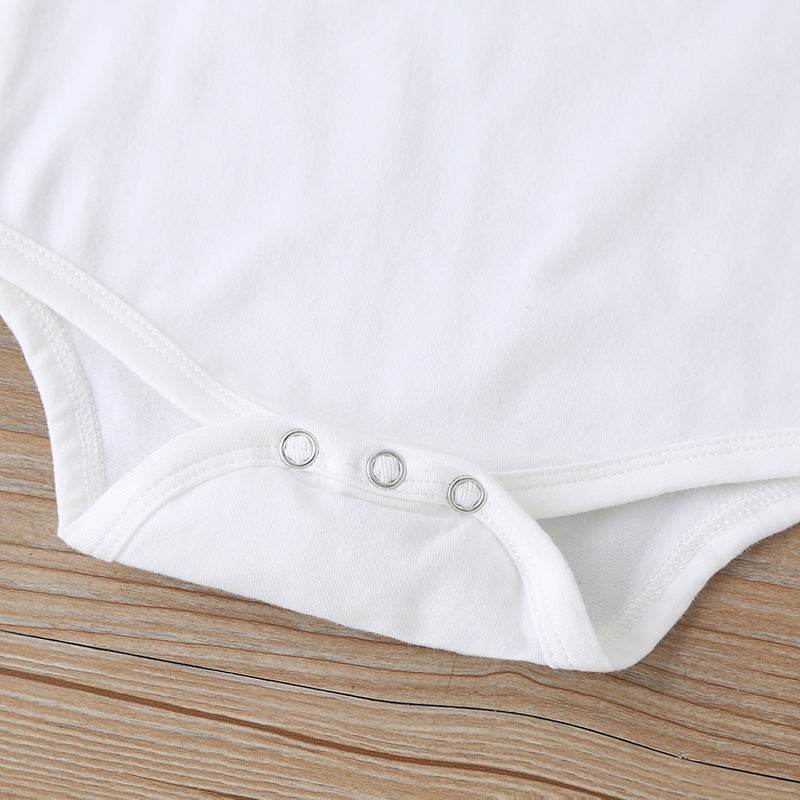 Clothes Cover Letters Baby Girls' Long-sleeved Trousers 3 Piece Set - Mubimart