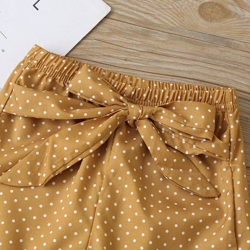 Clothes Cover Letters Baby Girls' Long-sleeved Trousers 3 Piece Set - Mubimart